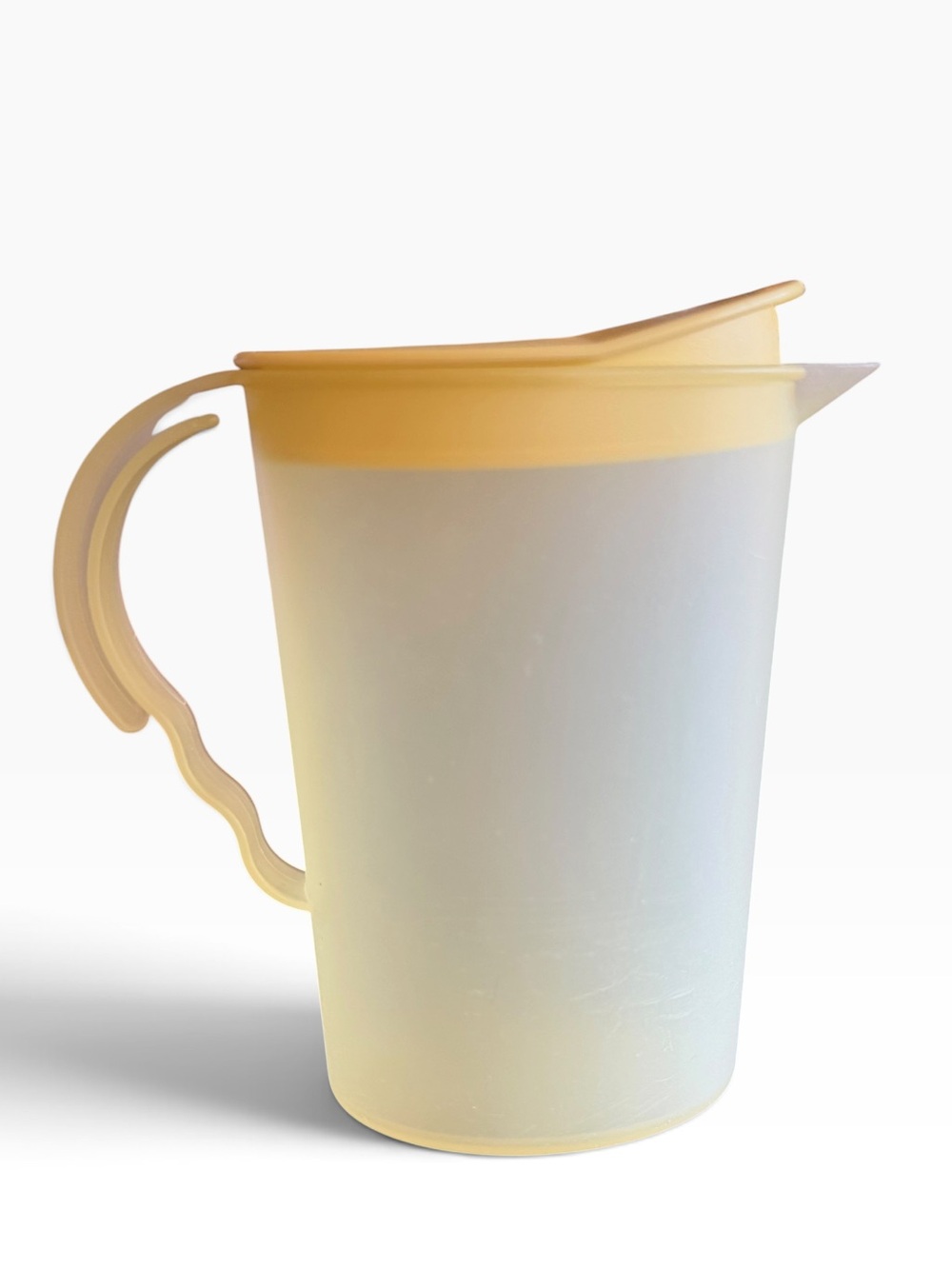 Vintage Tupperware Mini 10 oz Impressions Pitcher Rocker Flip Lid 1970’s VGC